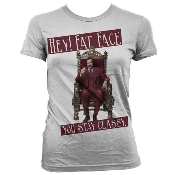 Hey! Fat Face Girly T-Shirt (L White)