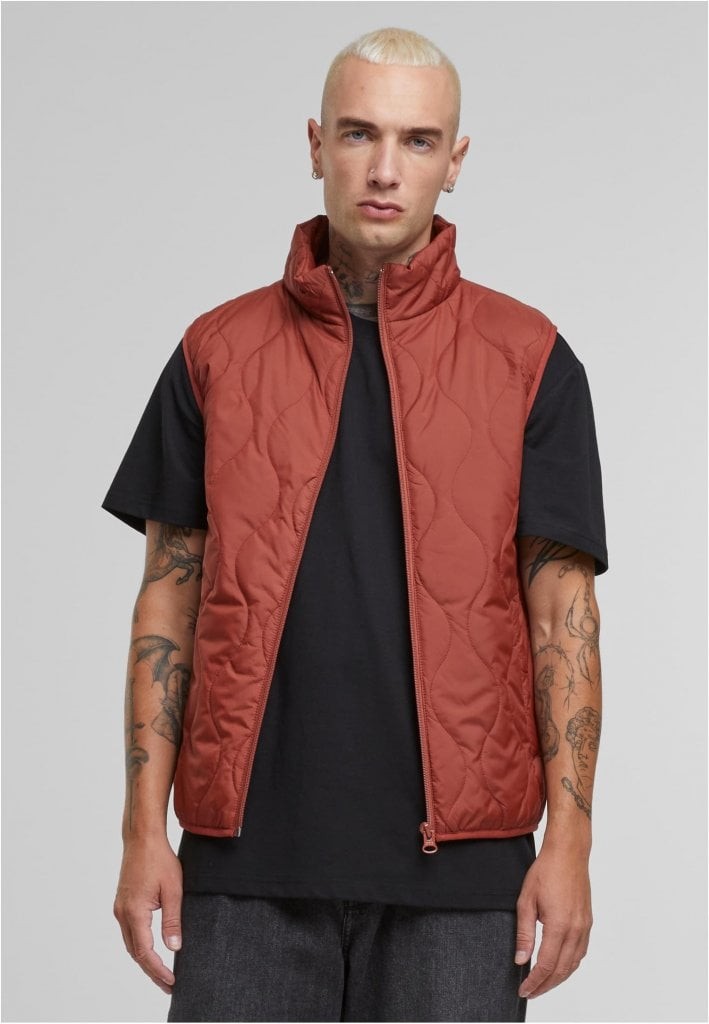 Stilren Quiltad Väst för Herr (3XL darkrust)