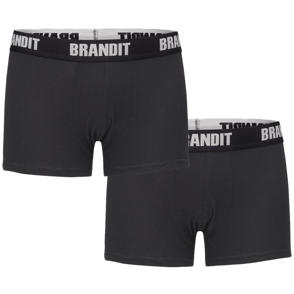 Brandit kalsonger 2-pack (S black-black)