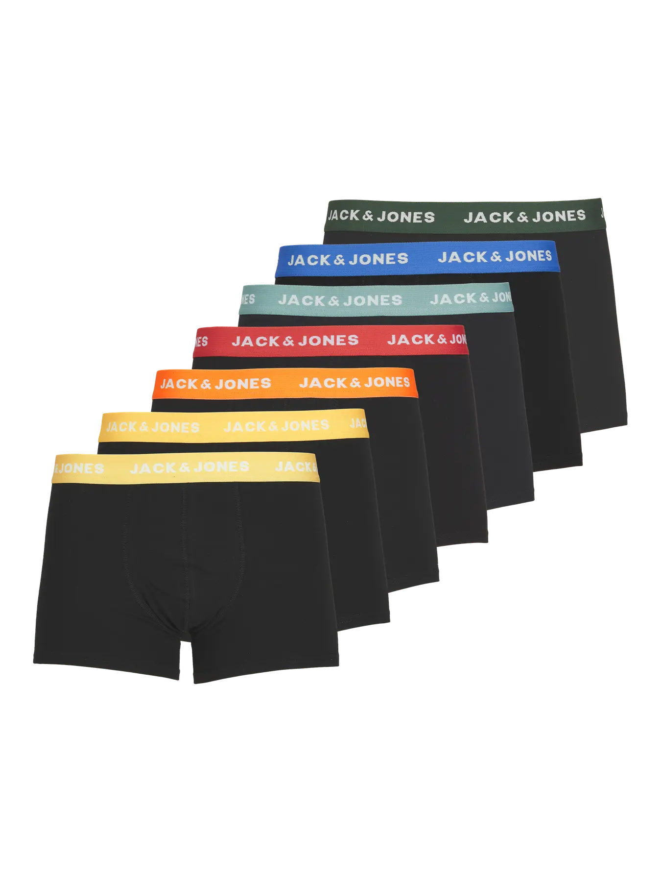 JACVITO Trunks 7-Pack Komfort (S Black Black - Black - Black - Black - Black - Black)