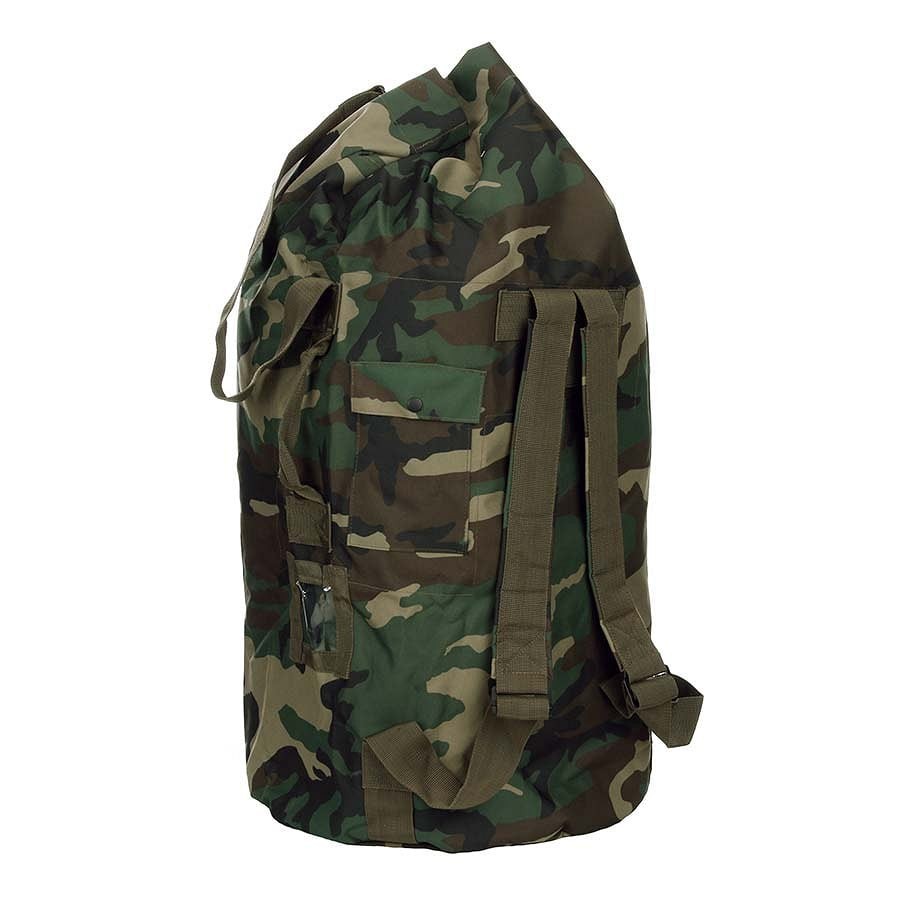 Taktisk Duffelväska 110L – Ryggsäck (Woodland)