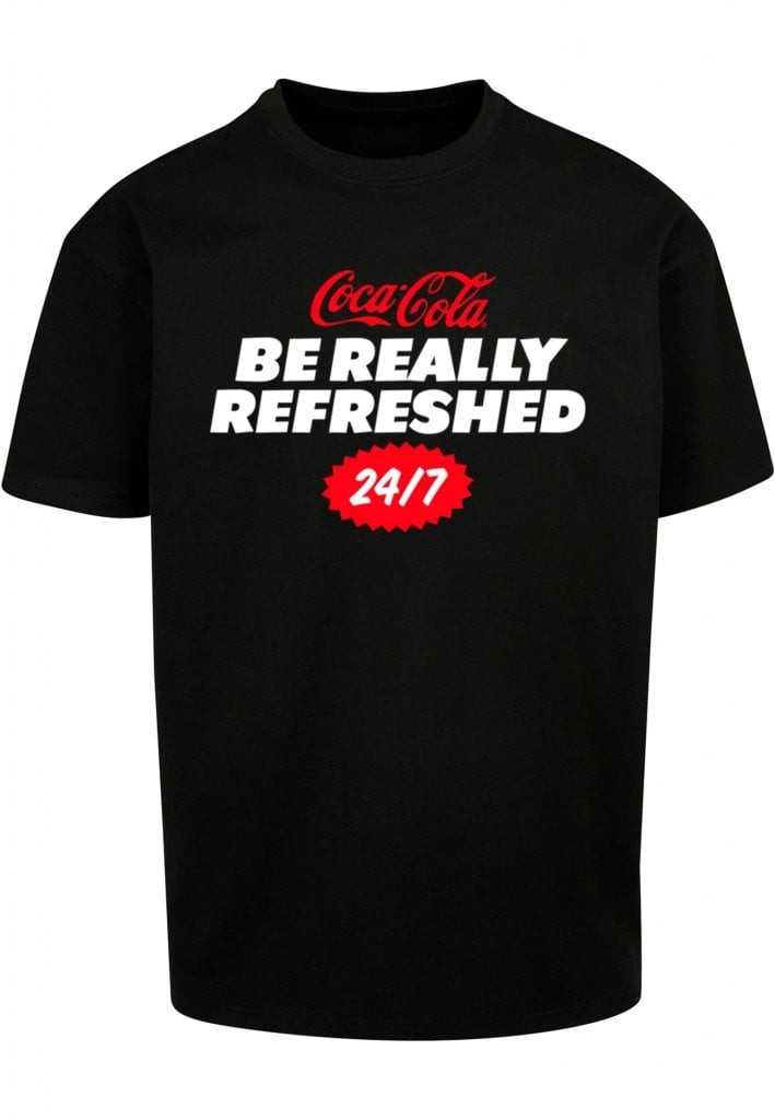 Coca-Cola Refreshed oversized T-shirt herr (black L)
