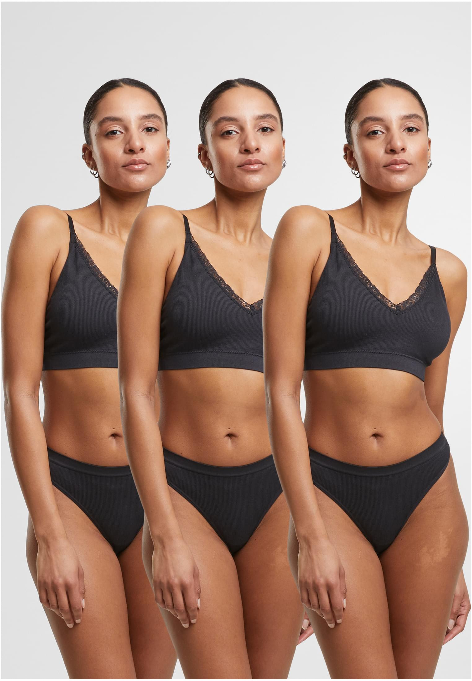 Eleganta Stringtrosor 3-Pack (L blk/blk/blk)