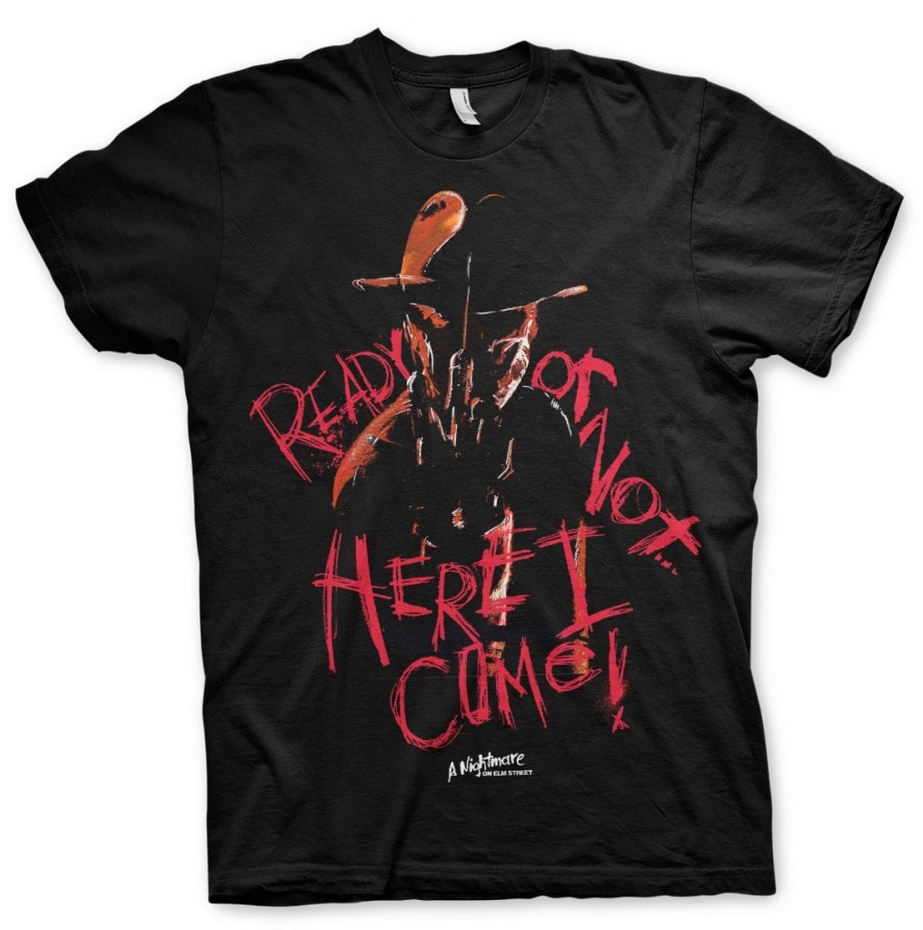A Nightmare On Elm Street - Here I Come T-Shirt (Black M)