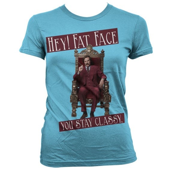 Hey! Fat Face Girly T-Shirt (L Skyblue)