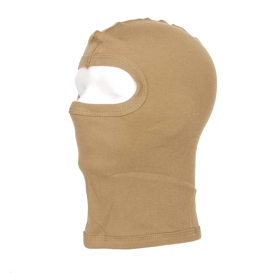 Balaklava för hjälm - tunt bomullstyg (Khaki)
