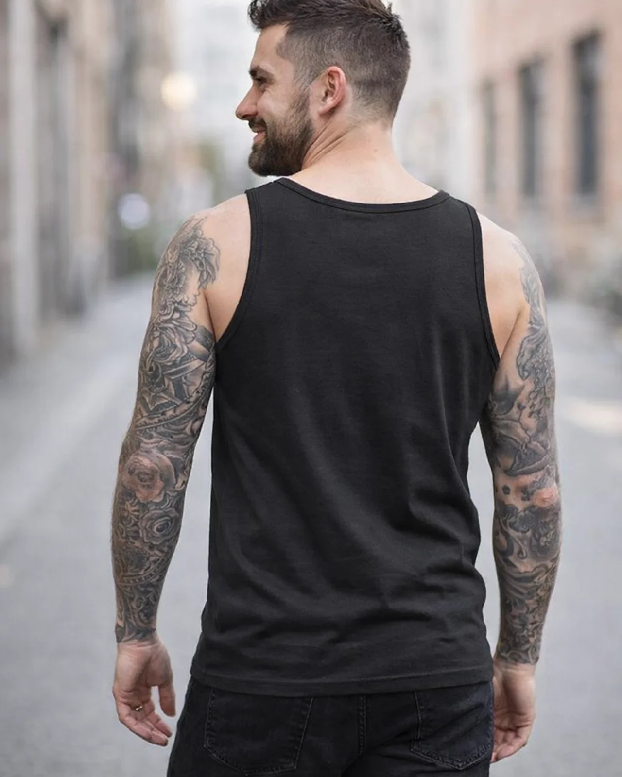 AC/DC Back in black herrlinne (L Black)