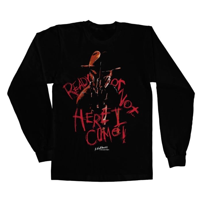 A Nightmare On Elm Street - Here I Come Long Sleeve Tee (Black M)