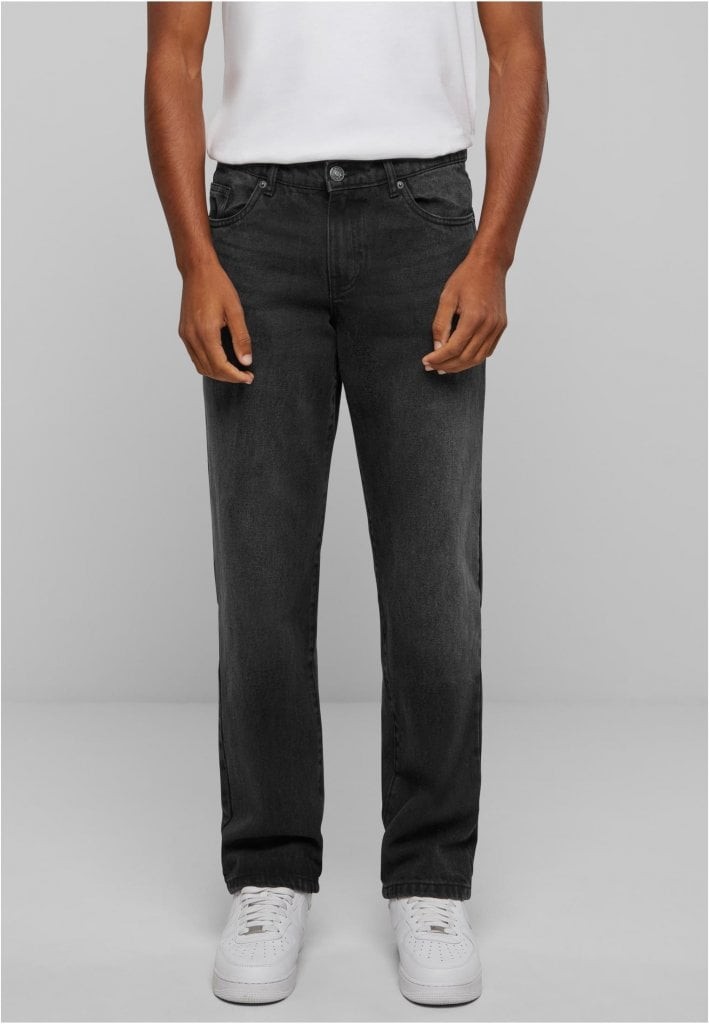 Heavy Ounce Straight Fit Jeans (blackwashed 38)