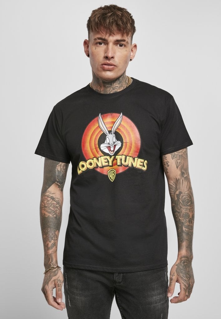 Looney Tunes Bugs Bunny Logo T-shirt (black S)