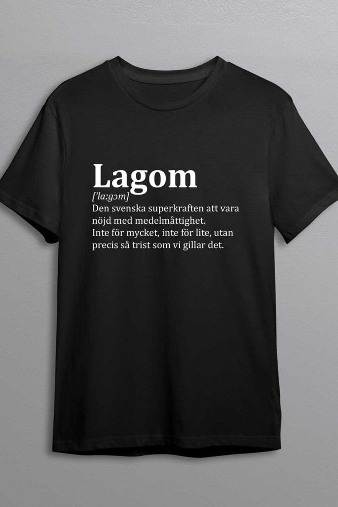 Lagom betyder - T-shirt (Herr 5XL)
