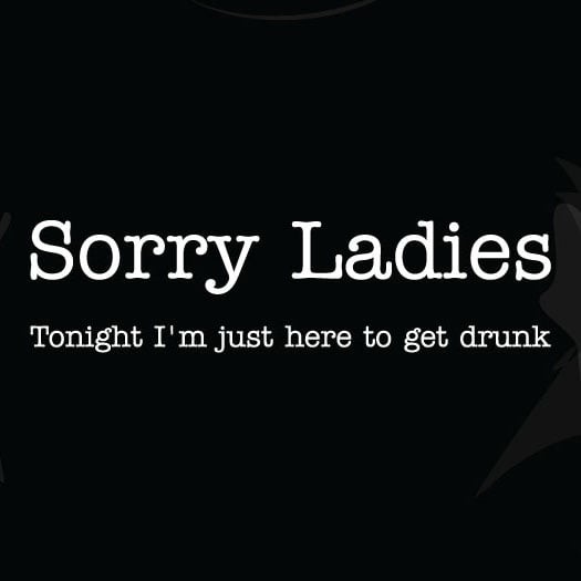 Sorry ladies T-shirt (3XL Herr)