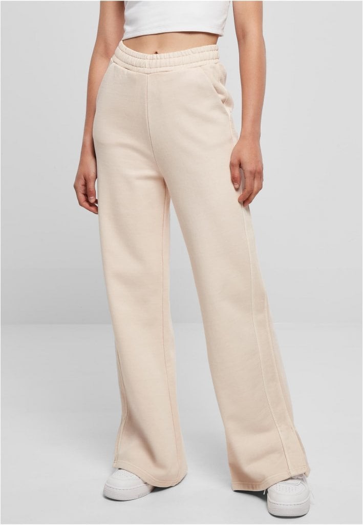 adies Heavy Terry Garment Dye Slit Pants (5XL pink)
