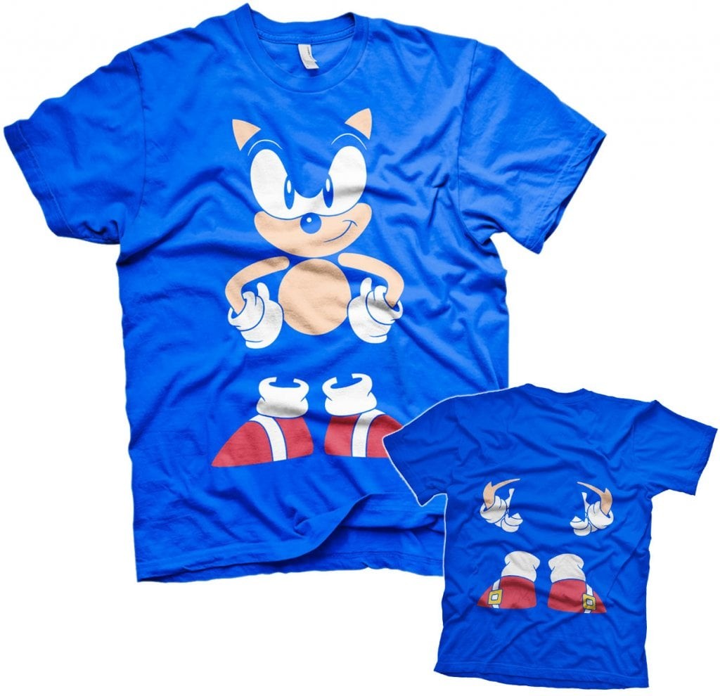 Sonic The Hedgehog - Front & Back Tee (Blue XL)