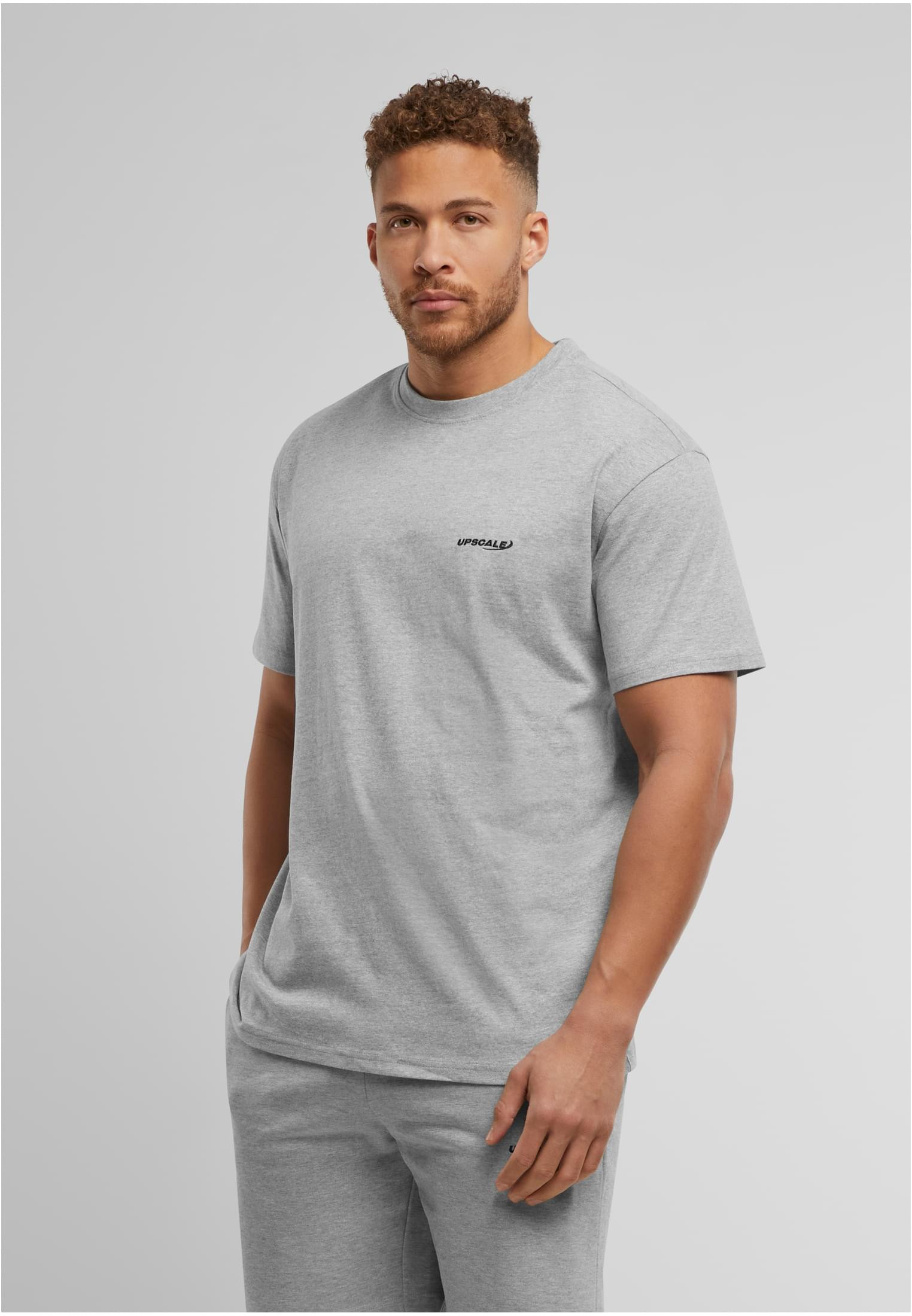 T-shirt med logotyp bröst – grå (XS grå)
