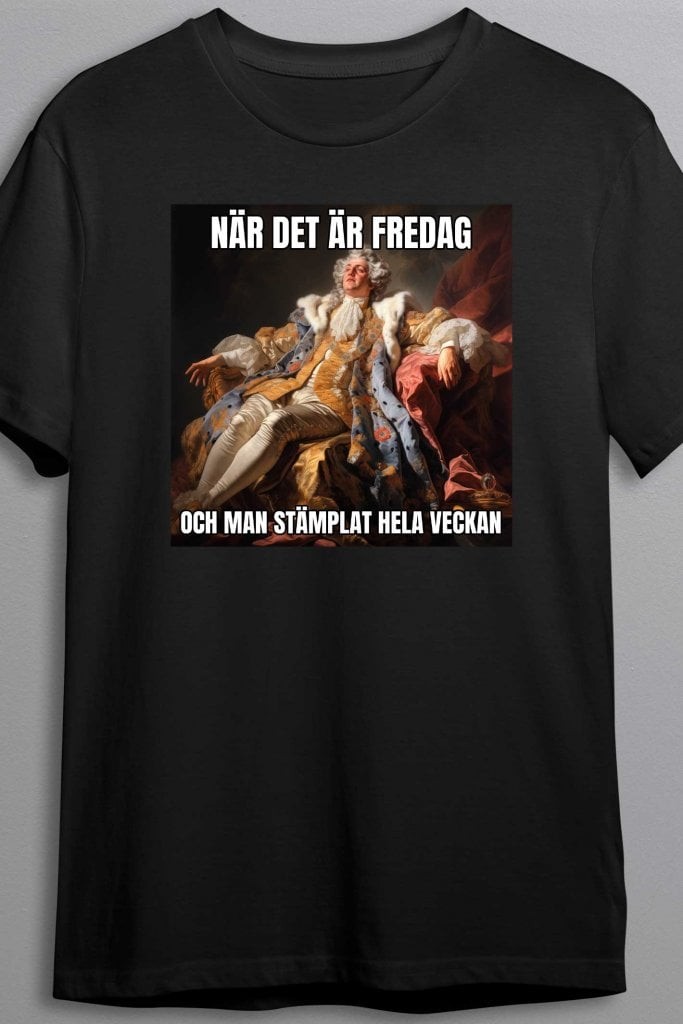 Fredag - stämplat hela veckan - T-shirt (Herr S)