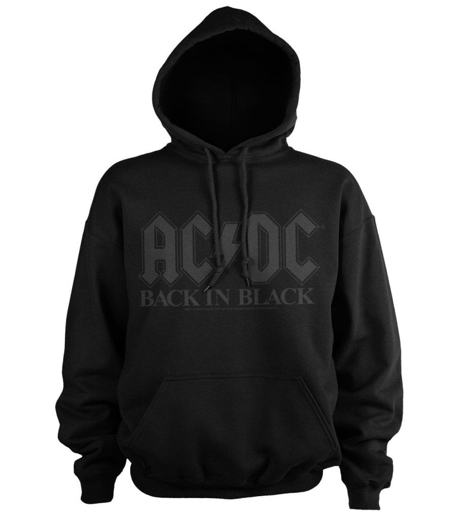 AC/DC Back In Black Hoodie (Black M)