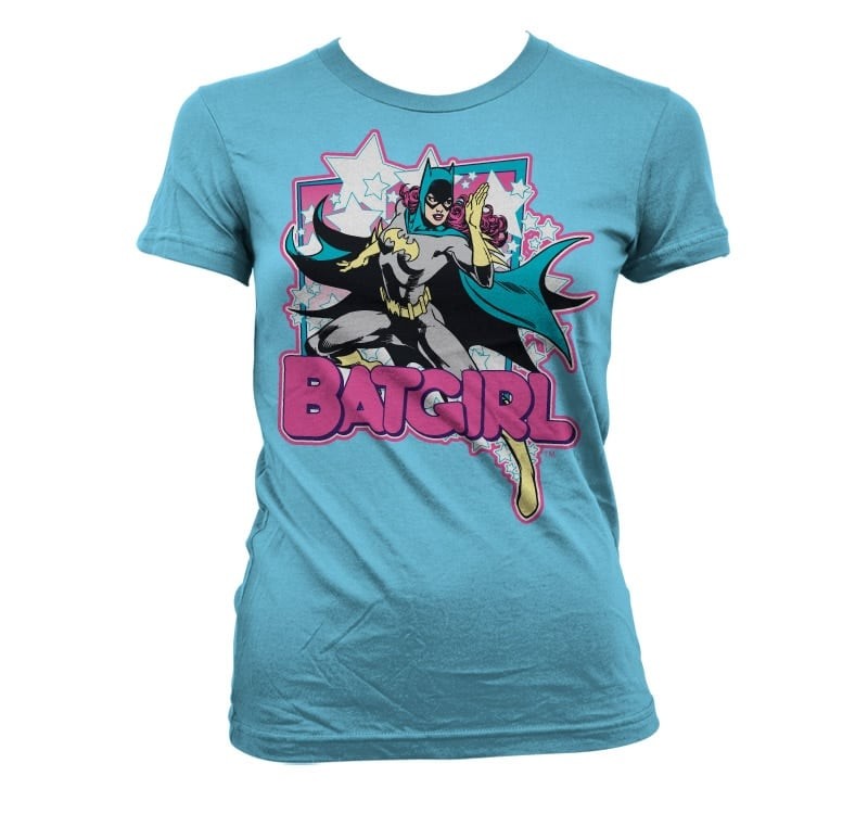 Batgirl Girly T-Shirt (L Skyblue)