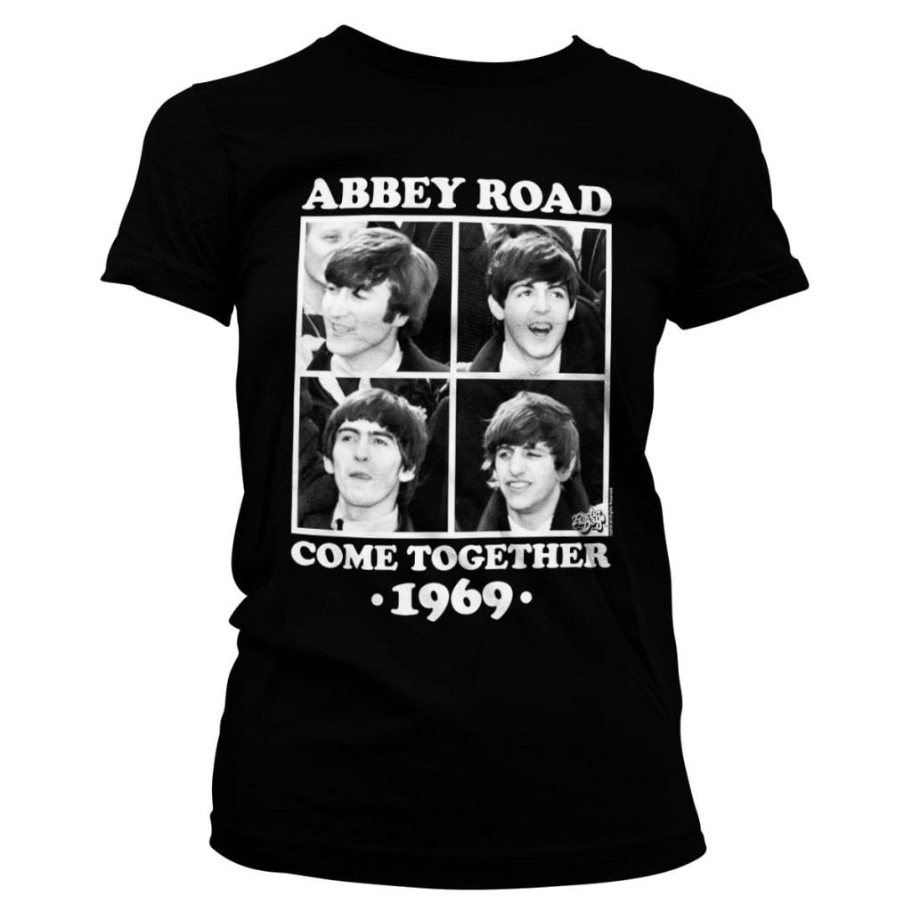 Abbey Road - Come Together Girly T-Shirt (Black L)