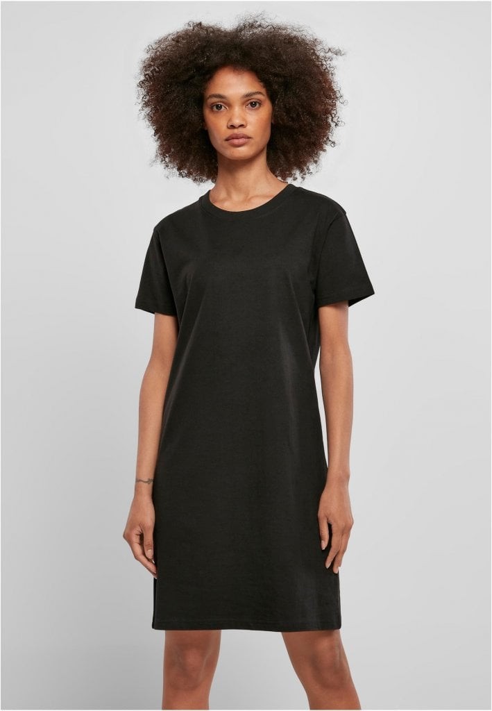 Ladies Recycled Cotton Boxy Tee Dress (black 4XL)