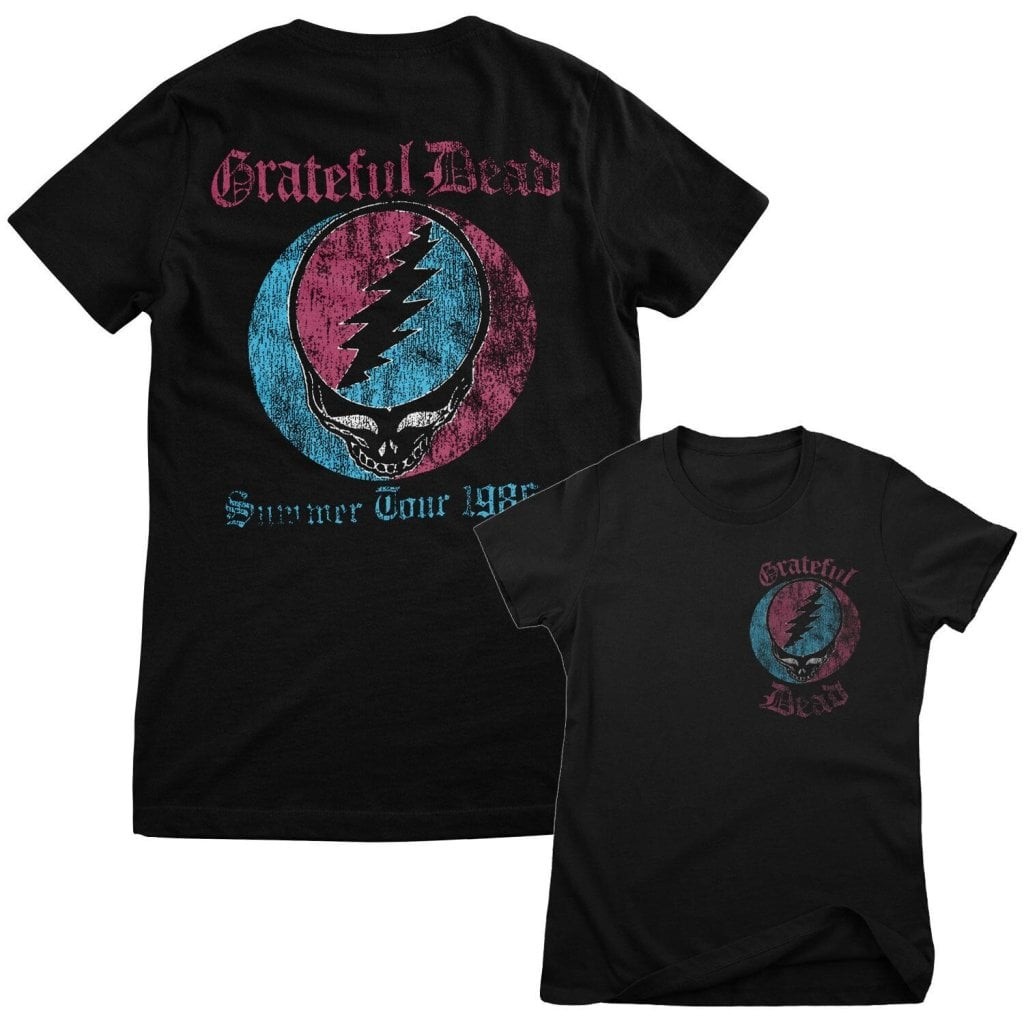 Grateful Dead - 1986 Summer Tour Girly Tee (Black M)
