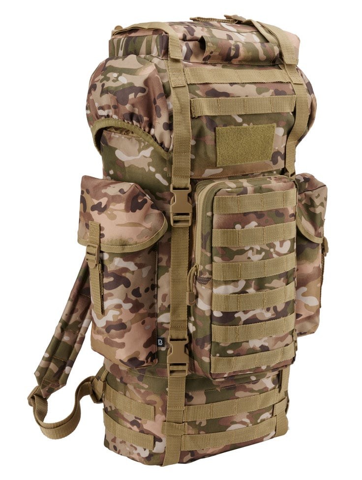 Vandringsryggsäck camo med MOLLE (tactical camo)