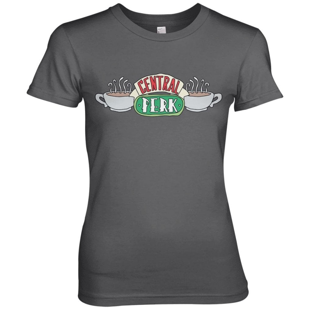 Friends - Central Perk Girly Tee (DarkGrey L)