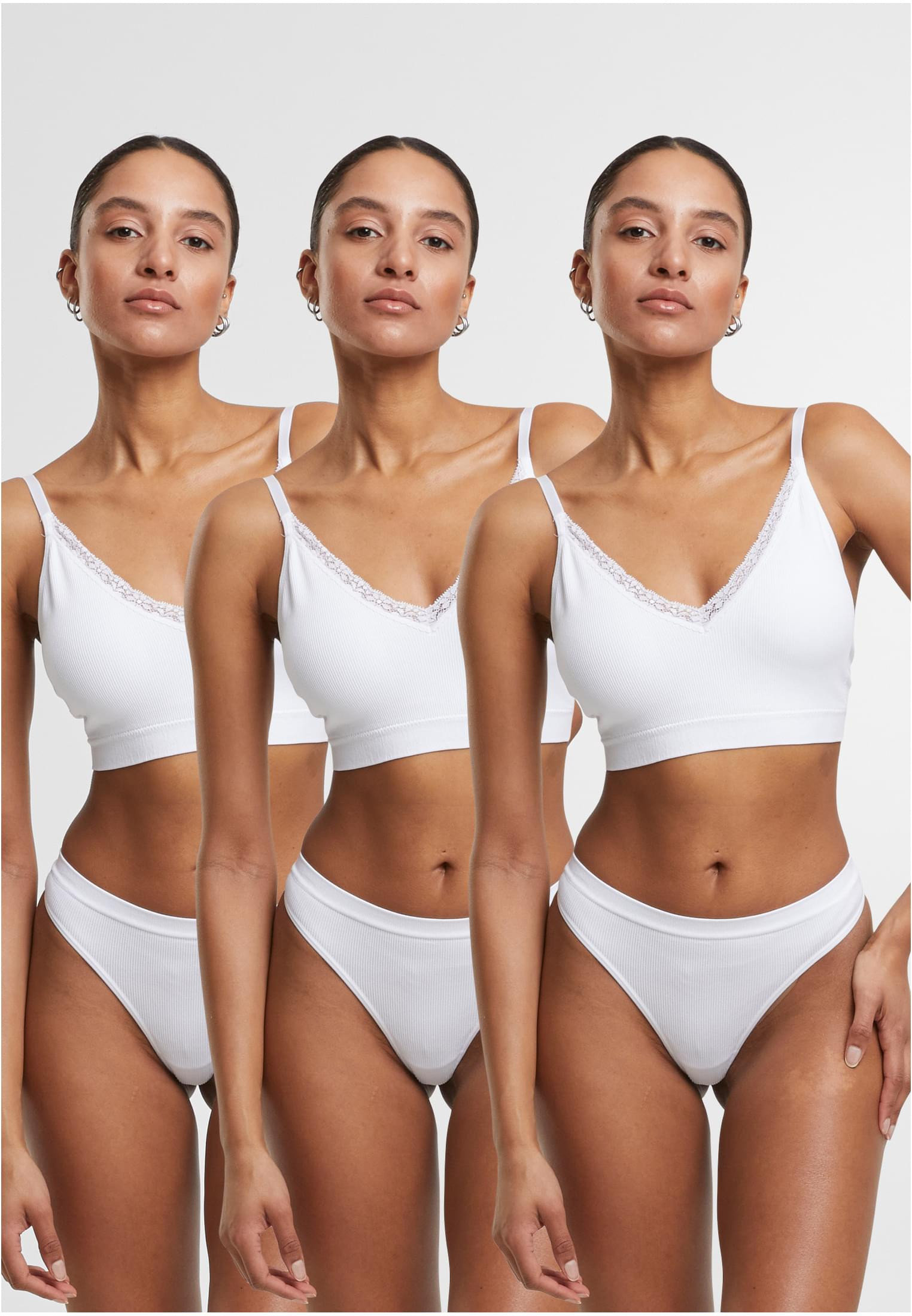 Eleganta Stringtrosor 3-Pack (L wht/wht/wht)