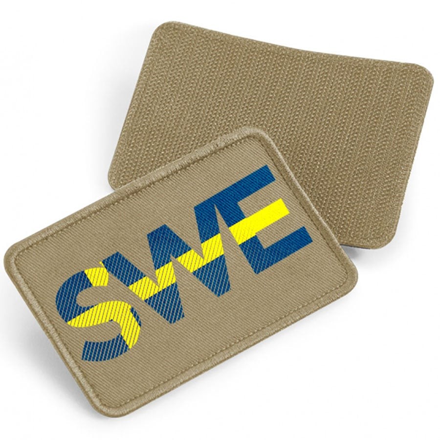 SWE - tygpatch med kardborre (Desert sand Onesize)