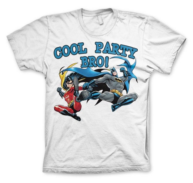 Batman - Cool Party Bro! T-Shirt (L White)