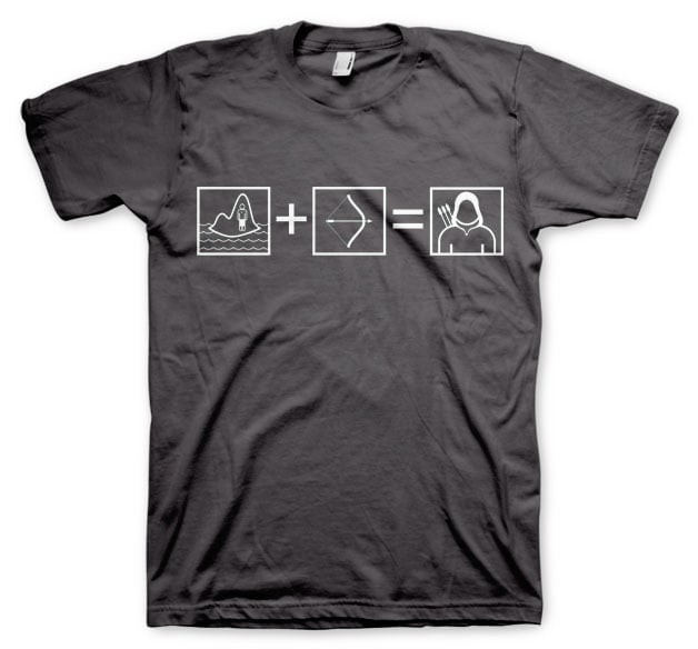 Arrow Riddle T-Shirt (L DarkGrey)