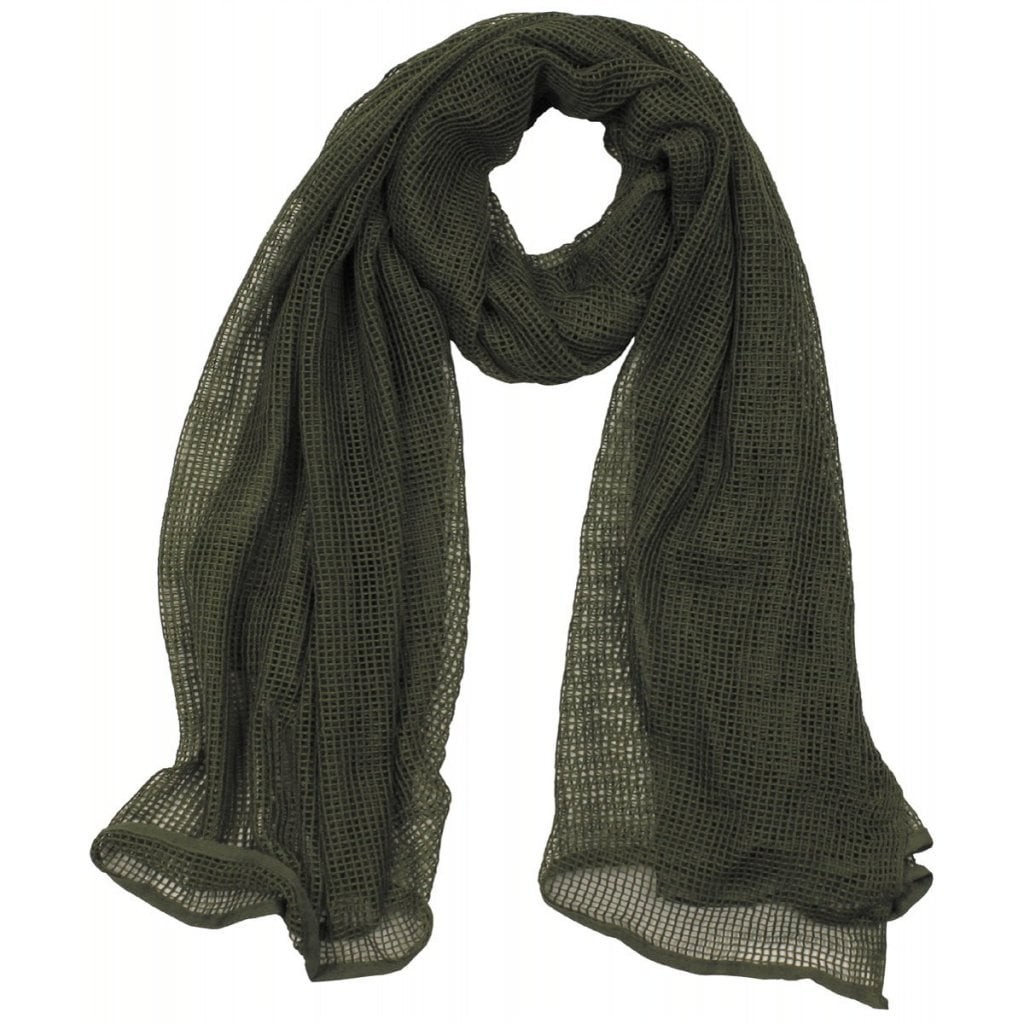 Nätsjal scrim scarf olivgrön