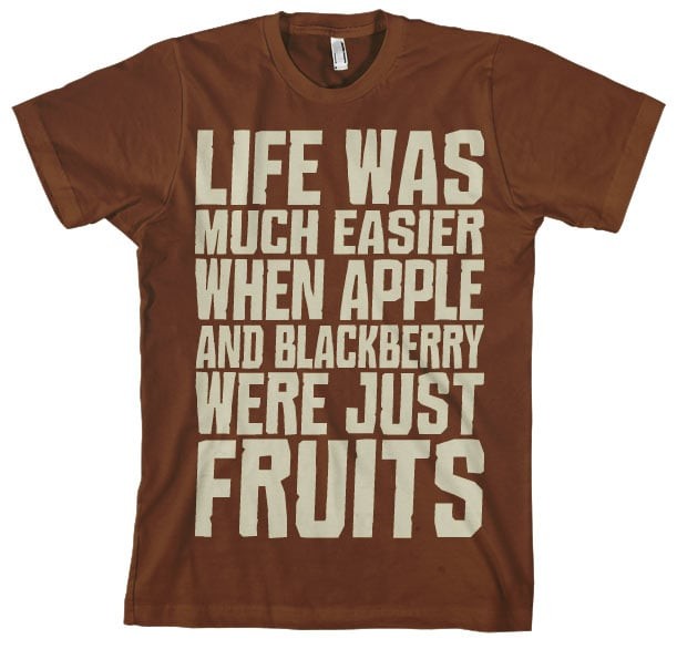 Life Was Easier... T-Shirt (Brown XXL)