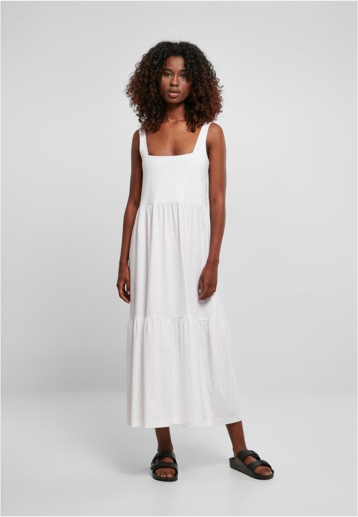Ladies 7/8 Length Valance Summer Dress (XXL white)