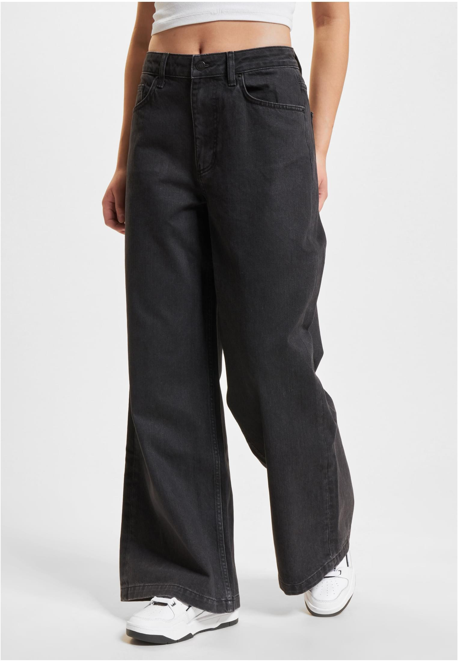 Byxor med dEF Trip Baggys regular – black washed (XL black washed)