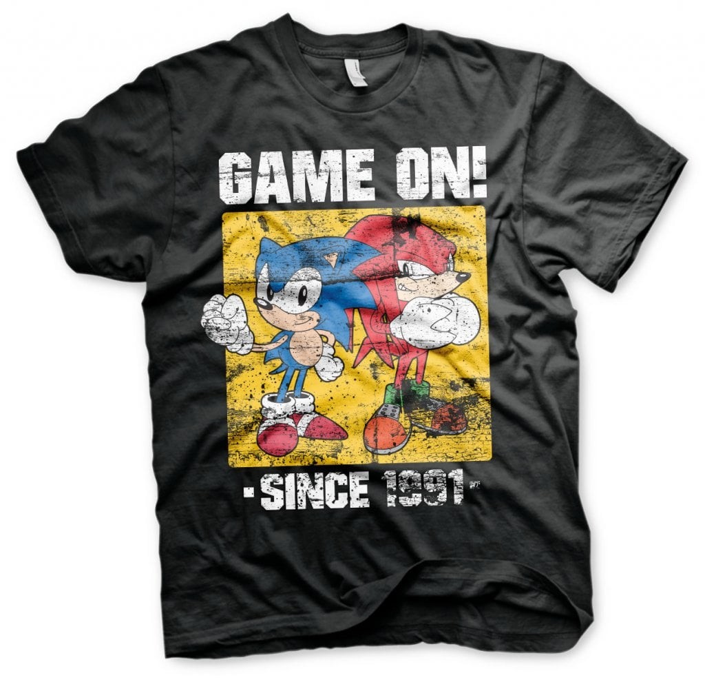 Sonic - Game On Since 1991 T-Shirt (Black XL)