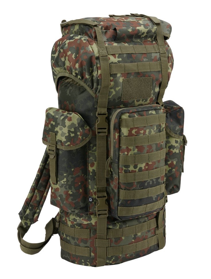Vandringsryggsäck camo med MOLLE (flecktarn)