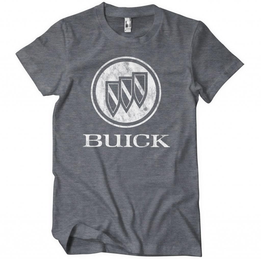Buick Distressed Logo T-Shirt (DarkHeather L)