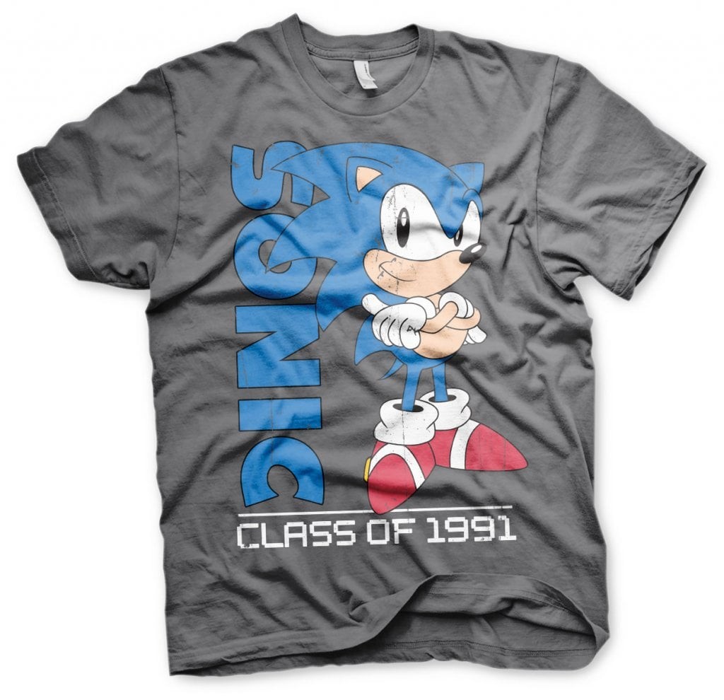 Sonic The Hedgehog - Class Of 1991 T-Shirt (DarkGrey L)