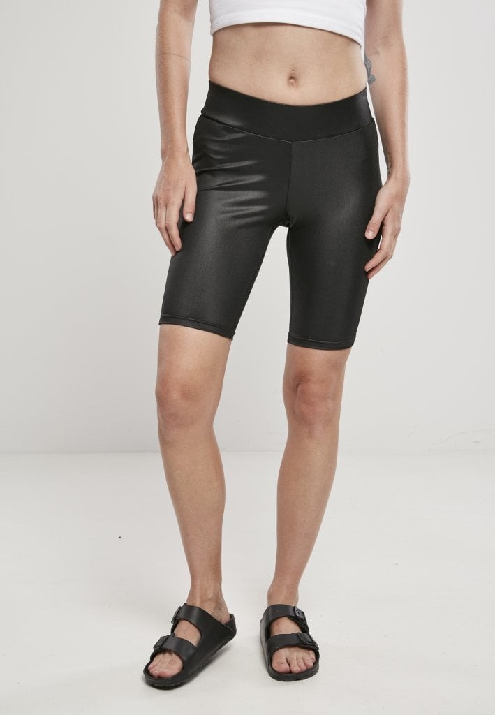 Cykelbyxor i läderimitation (black M)