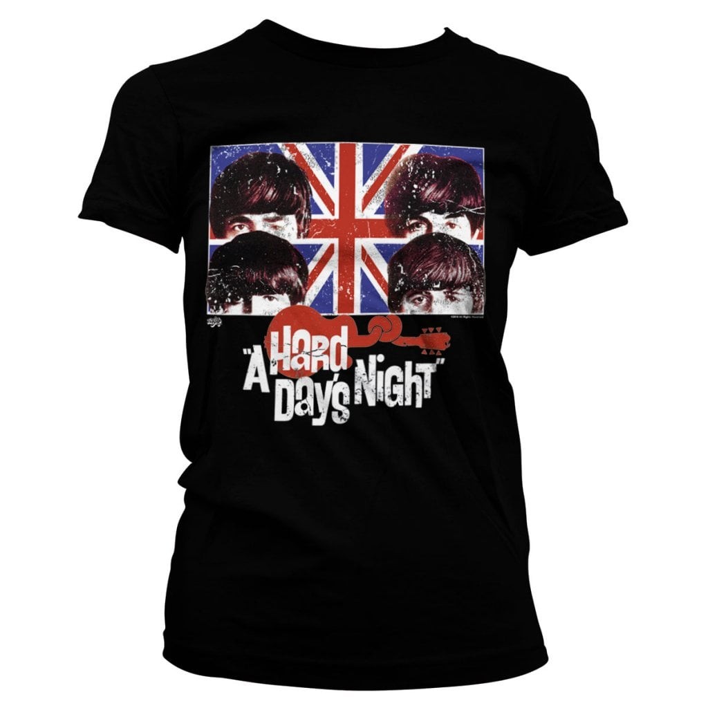 A Hard Days Night Girly Tee (S Svart)