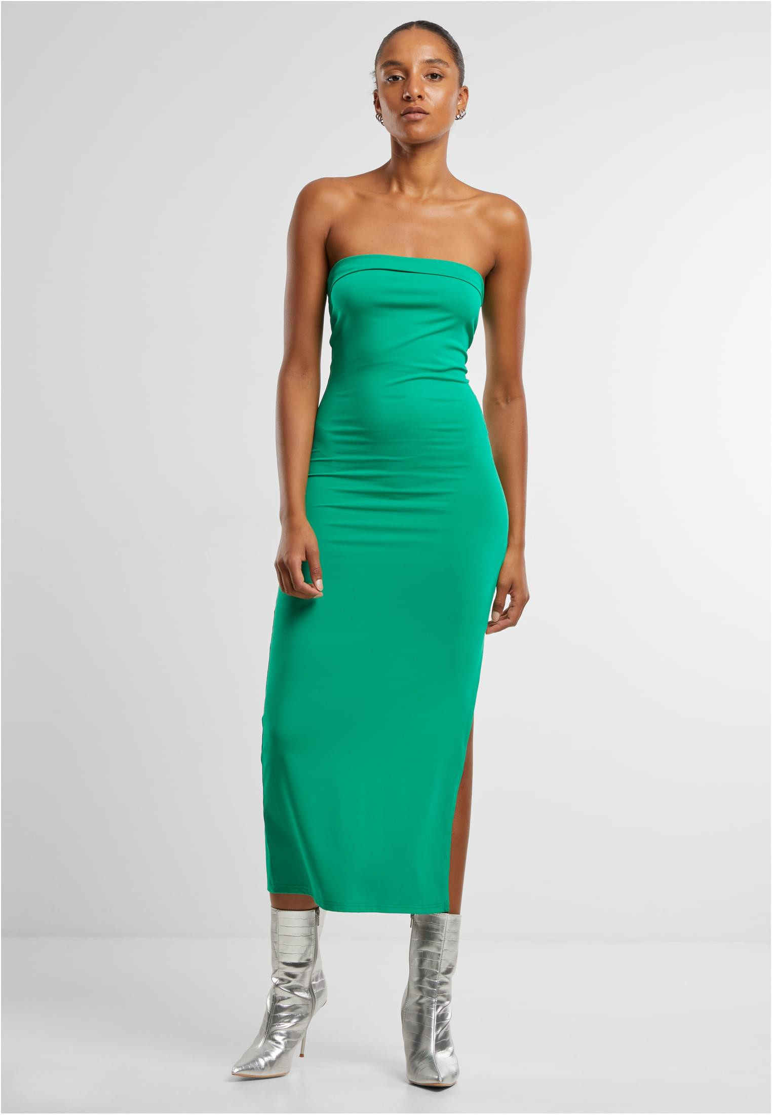 Elegant tubtoppsklänning (3XL froggreen)