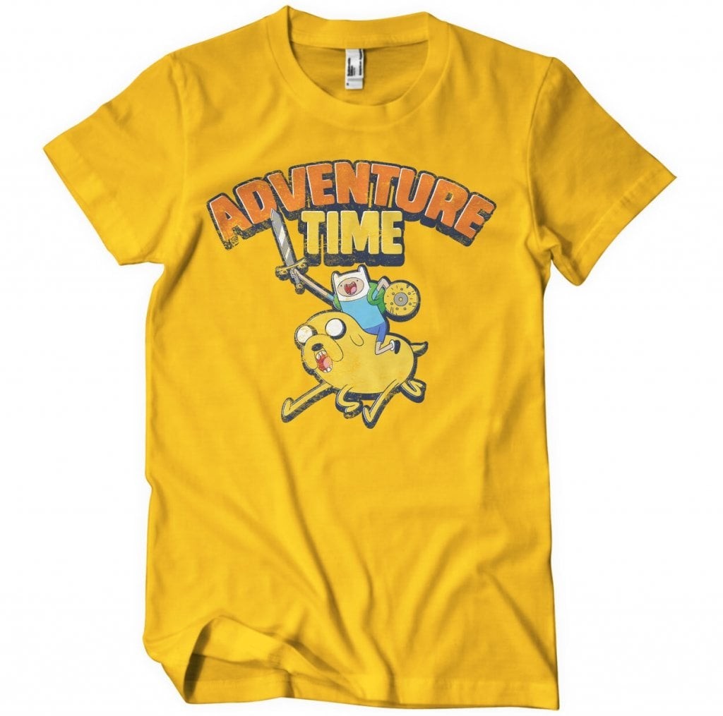 Adventure Time Washed T-Shirt (Gold L)