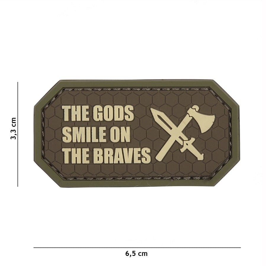 The Gods smile on the braves - Brun - PVC patch