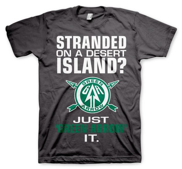 Arrow - Just Green Arrow It T-Shirt (L DarkGrey)