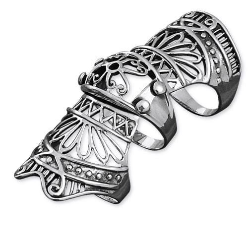 Armour finger ring i rostfritt stål (53)