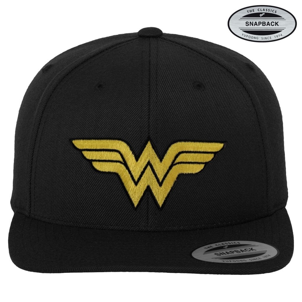Wonder Woman Premium Snapback Cap (Black)