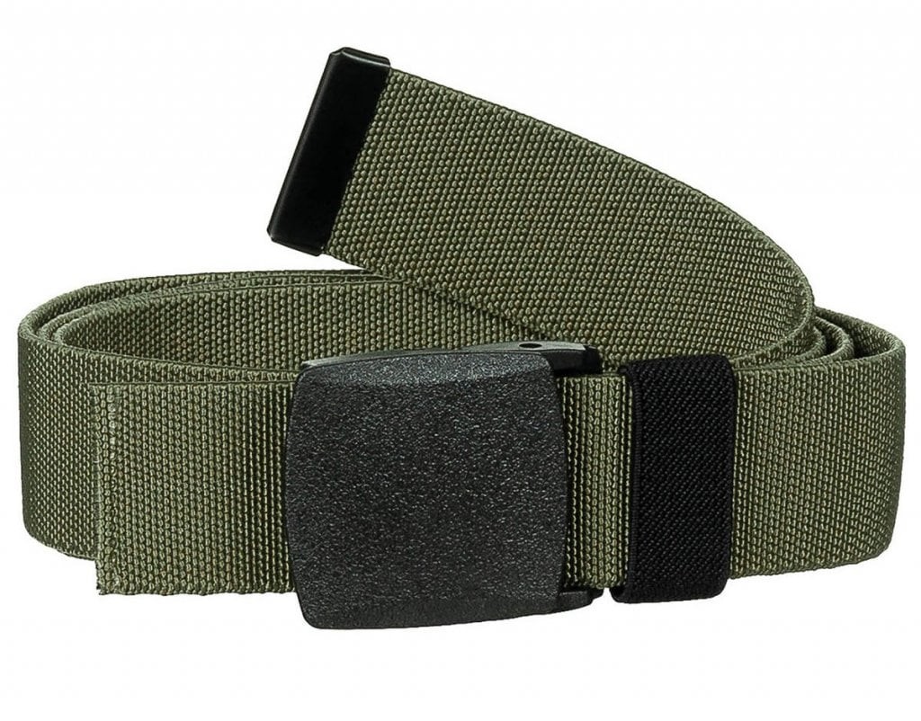 Stretchbälte i tyg (OD green)