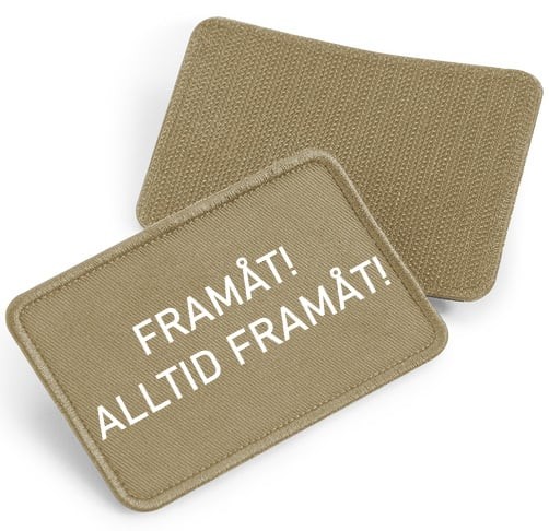 Framåt! Alltid Framåt! - tygpatch med kardborre (Desert sand Onesize)
