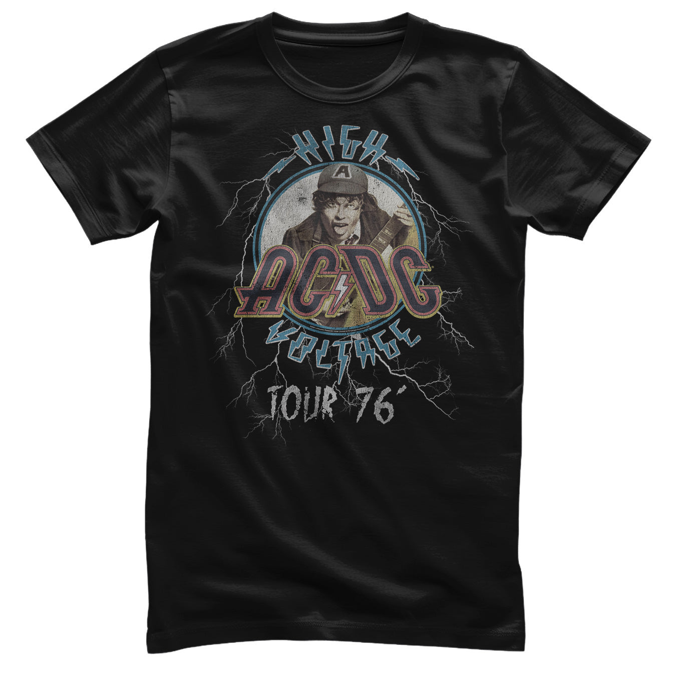 AC/DC High Voltage Tour 76 T-Shirt (3XL Black)